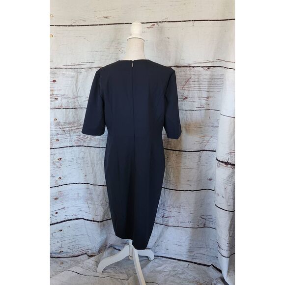 Boss Hugo Boss Daleno Short Sleeve Wool Blend Dress Size 14 - Picture 2 of 7